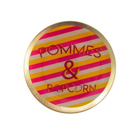 Gift Company - Love Plates Glasteller Pommes & Popcorn