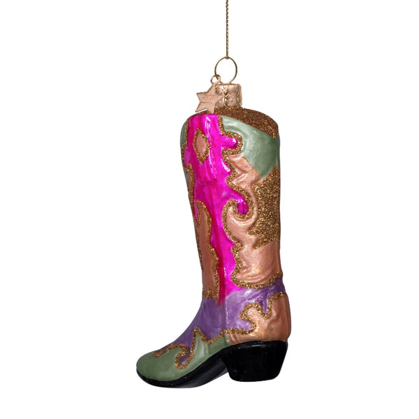 Vondels - Glas Anhänger Multicolor Cowboy Boot