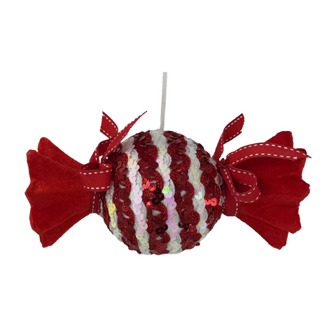 Bell Arte - Deko Bonbon Rot/Weiss 31cm