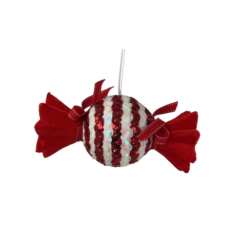 Bell Arte - Deko Bonbon Rot/Weiss 24cm