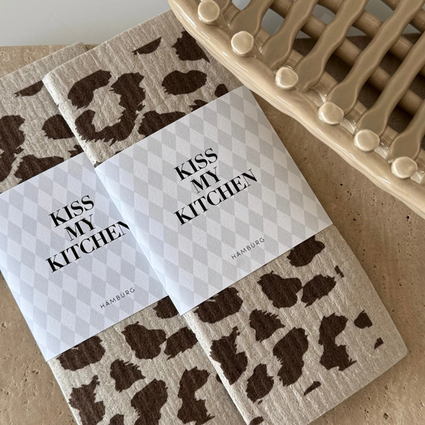 Kiss my Kitchen - Schwammtuch Leo Sand Brown