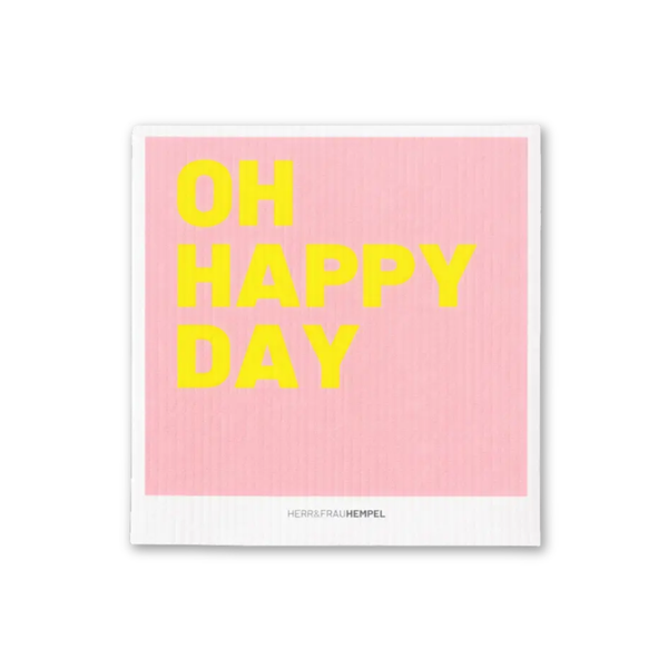 Herr & Frau Hempel - Schwammtuch Oh Happy Day