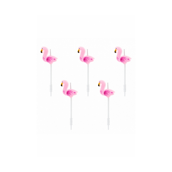 Premioloon - Kuchenkerzen Flamingo