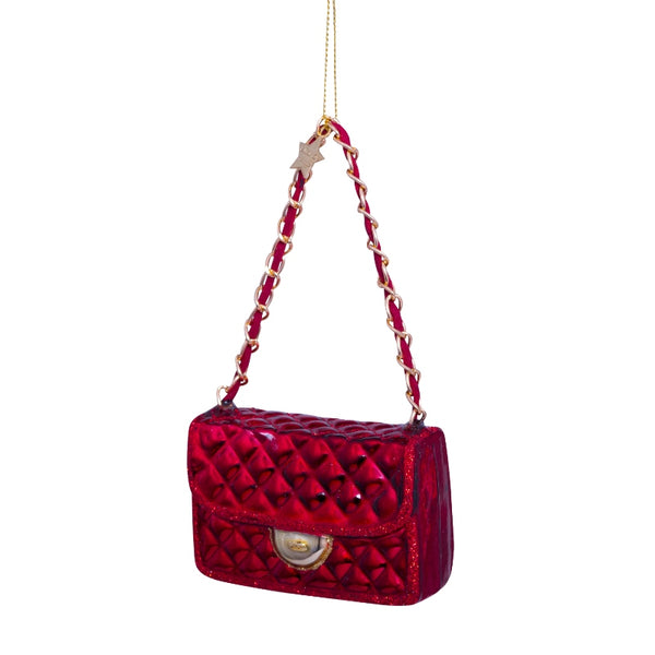 Vondels - Glas Anhänger Bordeaux Opal Fashion Bag