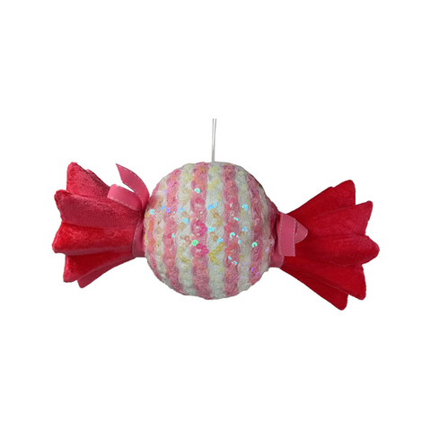 Bell Arte - Deko Bonbon Weiss/Rosa 24cm