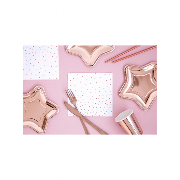 Premioloon - Servietten Rose Gold Dots