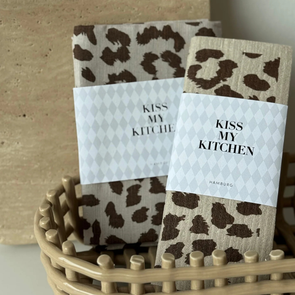 Kiss my Kitchen - Schwammtuch Leo Sand Brown