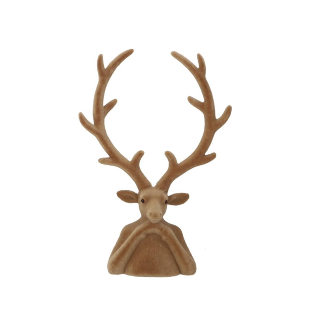 Vosteen - Hirschkopf Tasko 30 cm Taupe