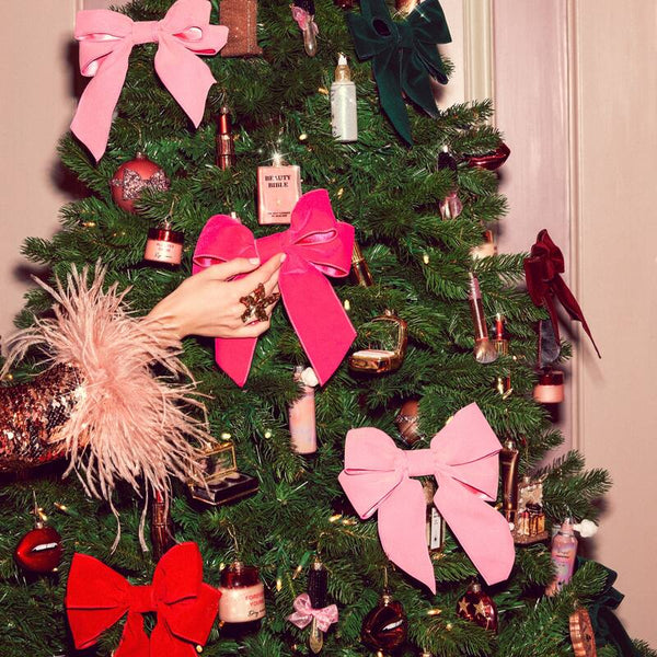 Vondels - Velvet Bow Baumschmuck Burgundy