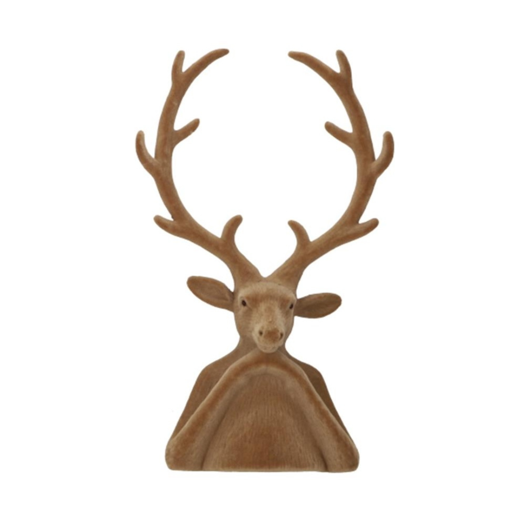 Vosteen - Hirschkopf Tasko 45 cm Taupe