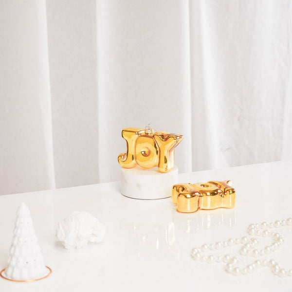 Housevitamin - Glas Anhänger JOY Gold