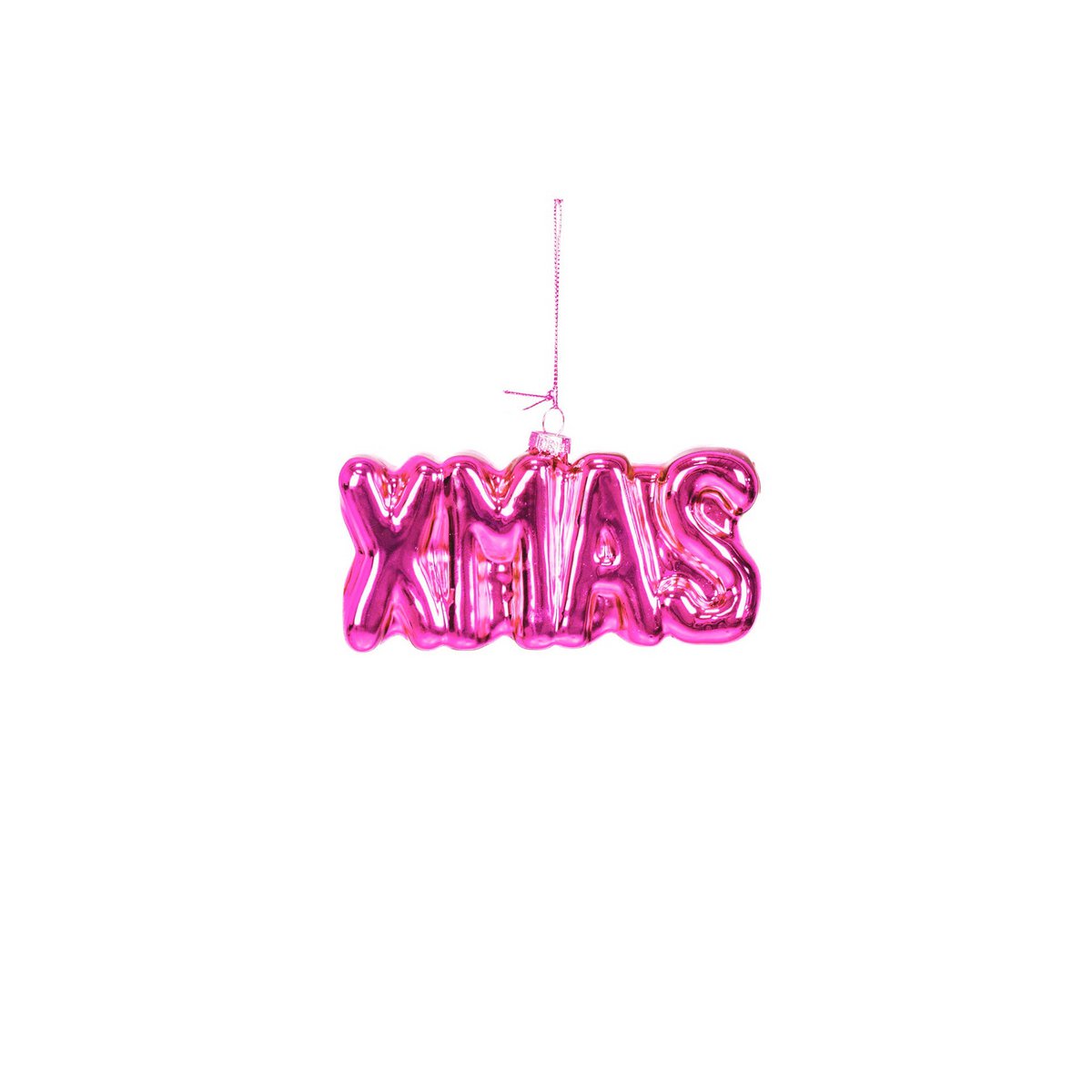 Housevitamin - Glas Anhänger XMAS Rosa