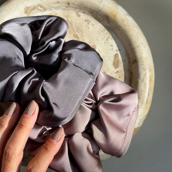Haargummi Scrunchie „Mirela“ in Dark Grey
