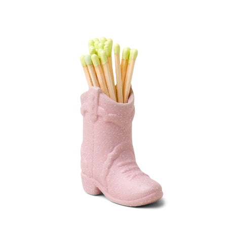 Paddywax - Streichholzhalter Cowboy Boot Pink