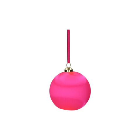 Gift Company - Chinois Weihnachtskugel Neon Pink 8 cm
