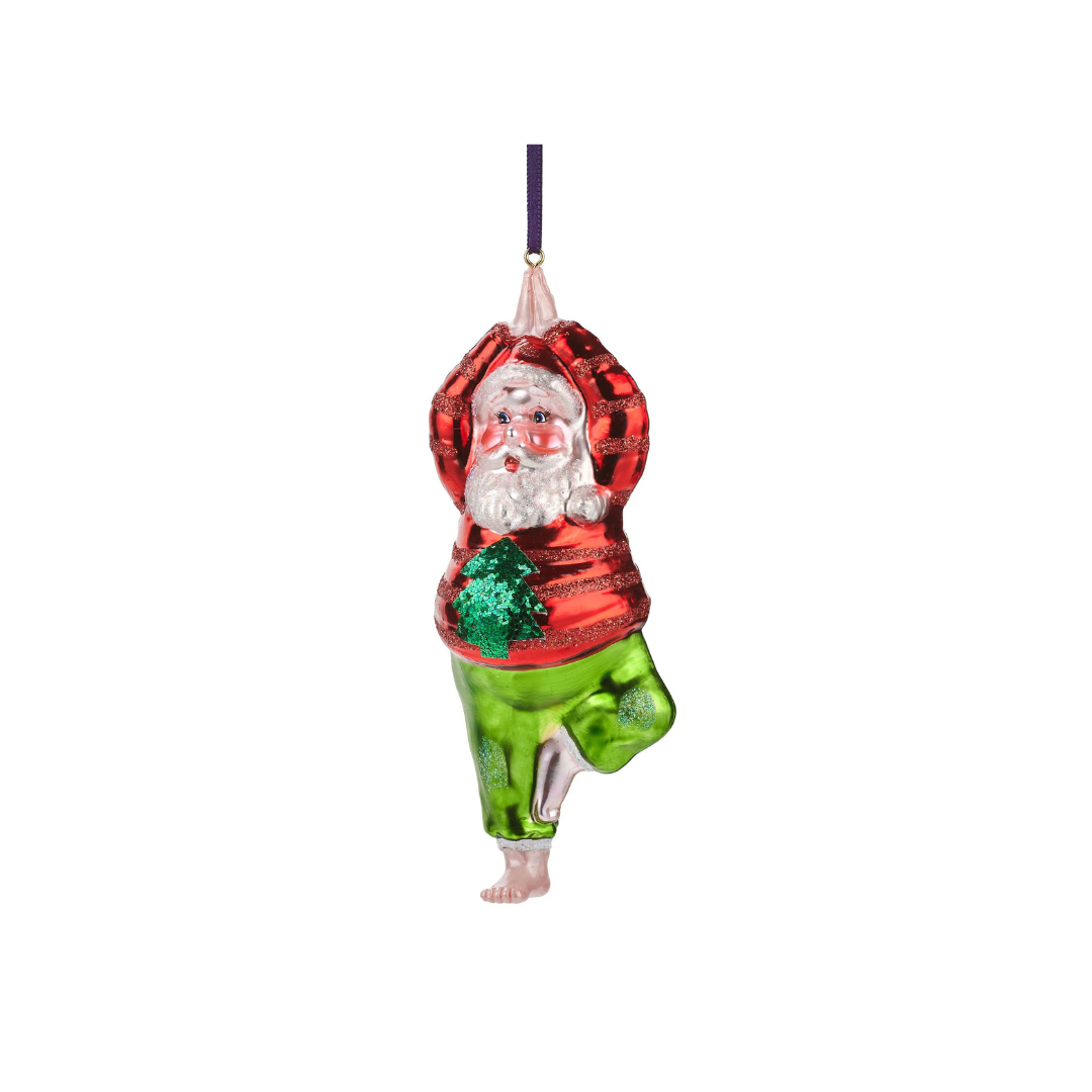 Gift Company - Glasanhänger Yoga Santa