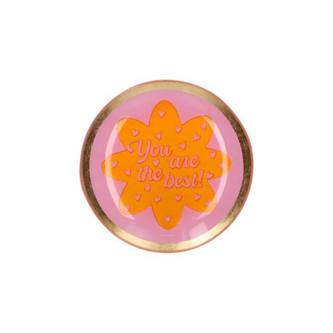 Gift Company - Love Plates Glasteller You are the best