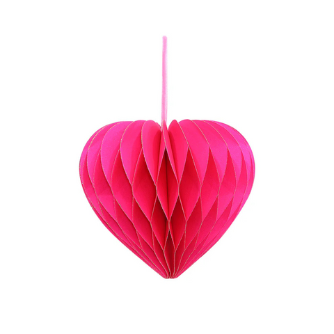 Von Rike - Herzanhänger Neon Pink 14 cm