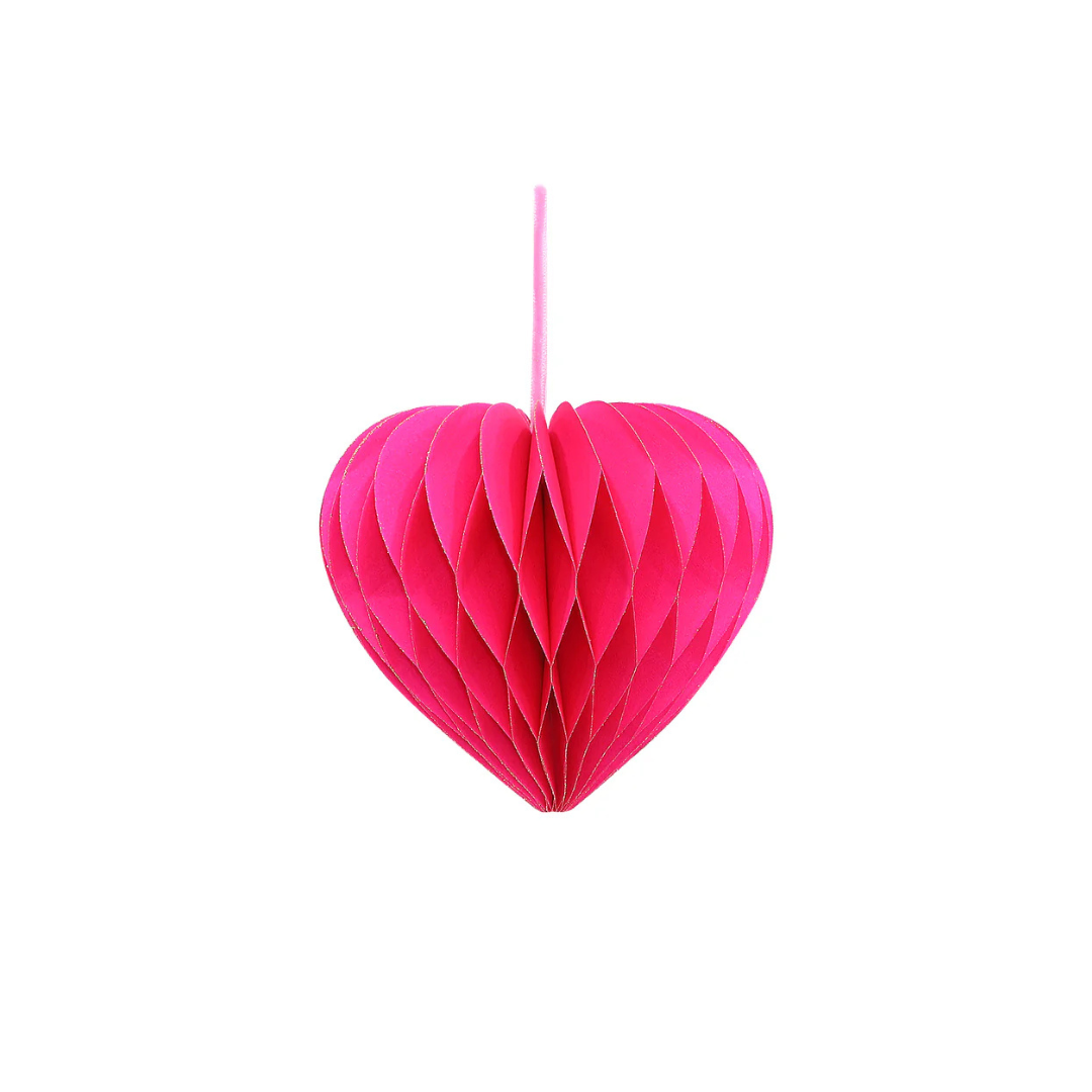 Von Rike - Herzanhänger Neon Pink 10 cm