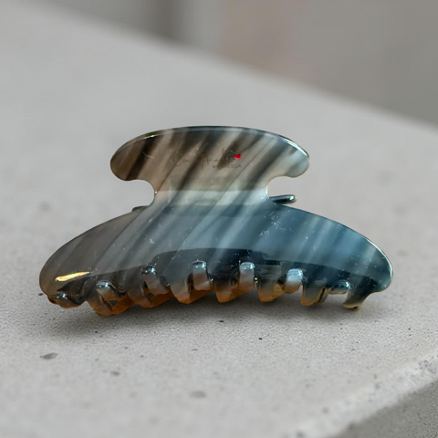 Haarspange „Doreen“ – Signature Classic in Hornoptik Grey