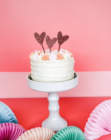 Paperholic - Cake Topper Set Hearts Multicolor