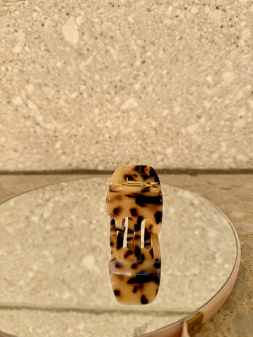 Conceptnails by INESSA - Haarspange „Marlen“ M in Leo Rosebeige Schwarz