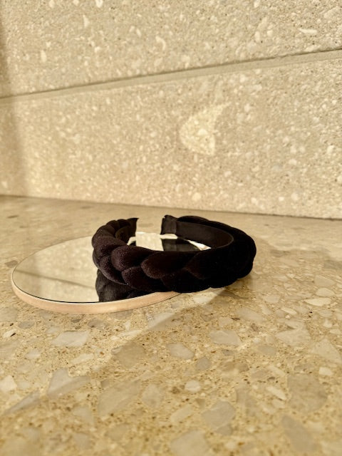 Conceptnails by INESSA - Geflochtenes Haarband „Renata“ Schwarz