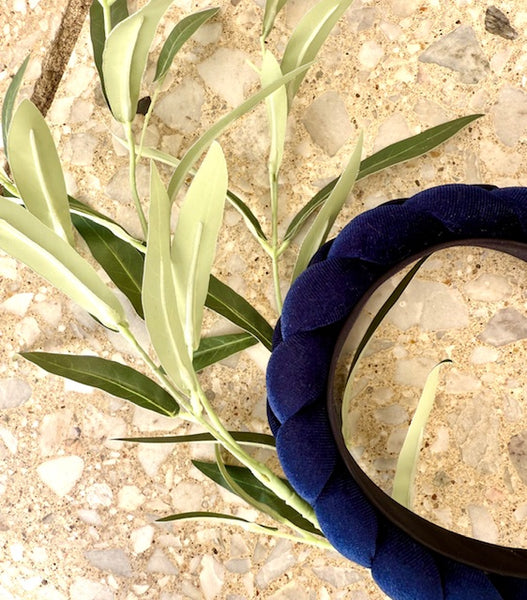 Conceptnails by INESSA - Geflochtenes Haarband „Renata“ Blau