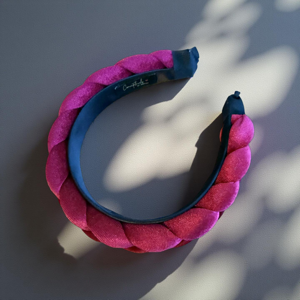 Haarreif „Renata“ – Velvet Elegance - Zeitlose Eleganz mit samtiger Tiefe in Bordeaux-Rot