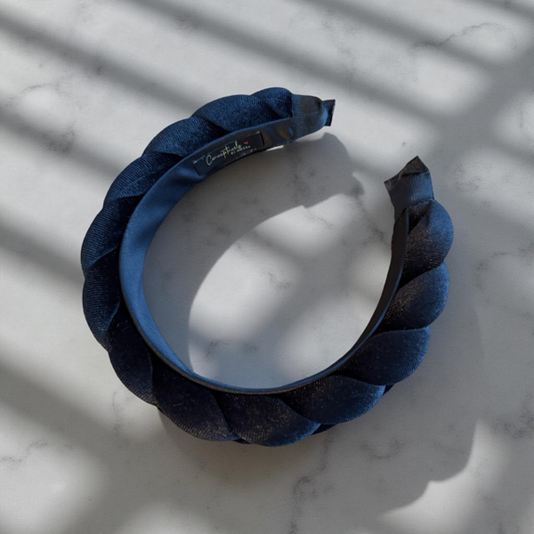 Haarreif „Renata“ – Velvet Elegance - Zeitlose Eleganz mit samtiger Tiefe in Schwarz