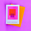 Pinkstories - Grusskarte Bauhaus Quadrat 2