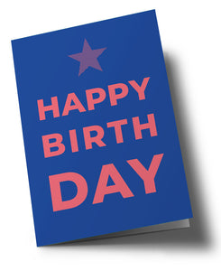 Nobis Design - Klappkarte typestyle Happy Birthday