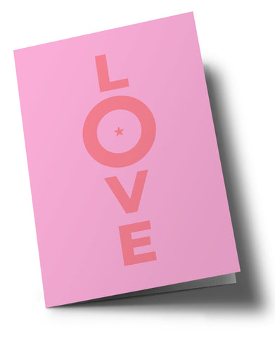 Nobis Design - Klappkarte typestyle Pink Love