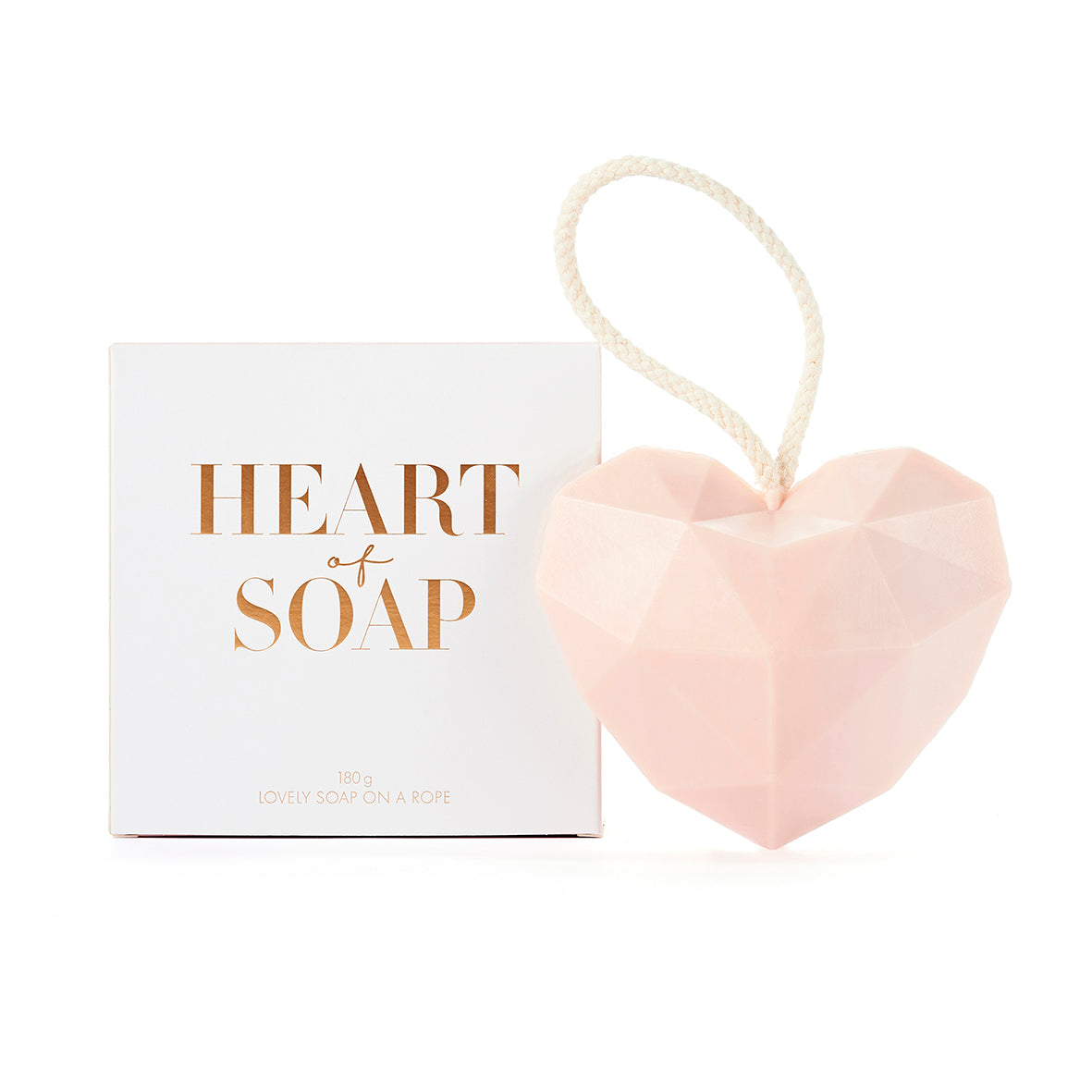 Dearsoap - Kordelseife Heart of soap rosa