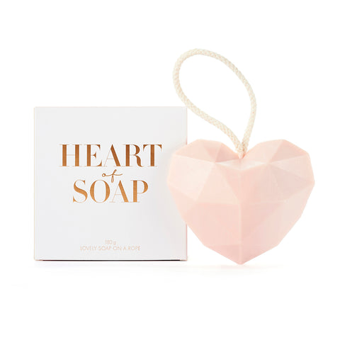 Dearsoap - Kordelseife Heart of soap rosa
