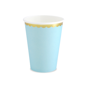 Premioloon - Pappbecher Set 220ml Pastell Hellblau