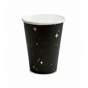 Premioloon - Pappbecher Set 260ml Black Stars