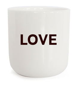 Playtype - Tasse Love schwarz weiß