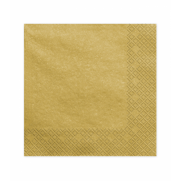 Premioloon - Servietten Metallic Gold