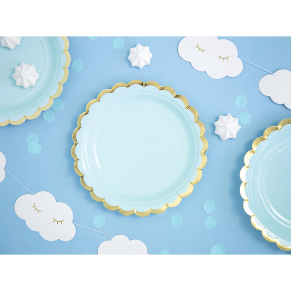 Premioloon - Pappteller Pastell Hellblau