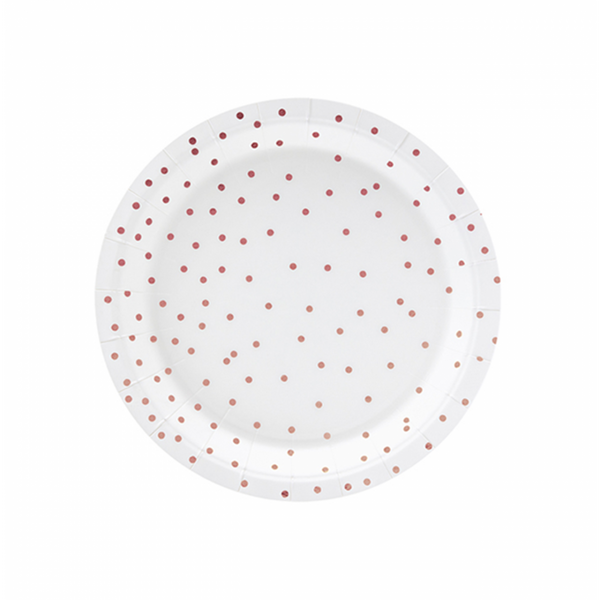Premioloon - Pappteller Set White Dots