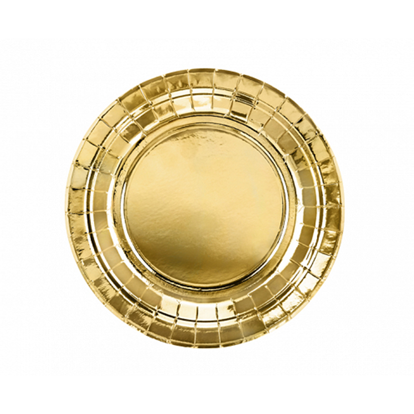 Premioloon - Pappteller Set Gold