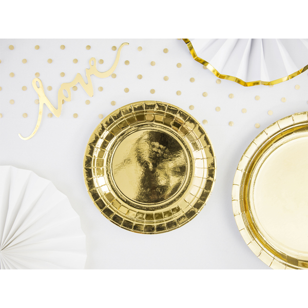 Premioloon - Pappteller Set Gold