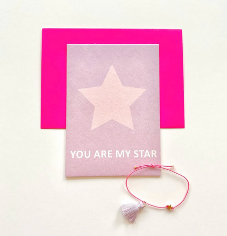 Von Rike - Karte Mit Armband: YOU ARE MY STAR
